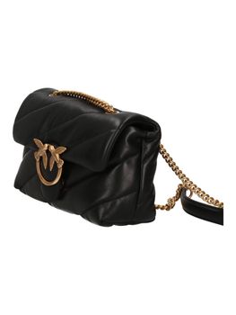 Borsa a tracolla Pinko 100039 A0F2 da donna nera+oro.