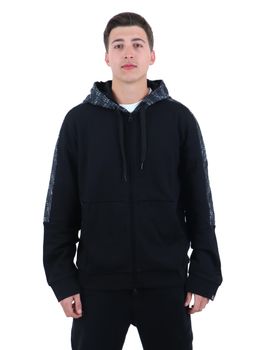 Felpa EA7 7M000209 12660 da uomo nera.