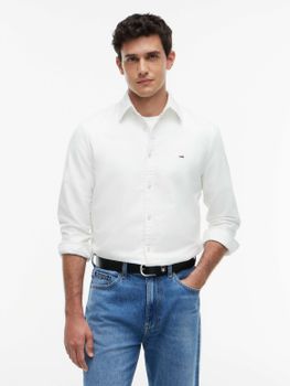 Camicia Tommy Jeans DM0DM21298 da uomo bianca.