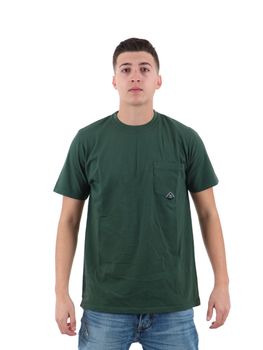T-shirt Roy Roger's RRU90048CA160 da uomo verde.