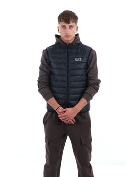 Smanicato EA7 8NPQ06 PNGPZ da uomo nero.