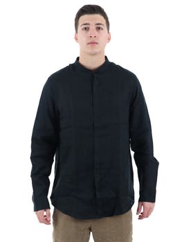 Camicia Armani Exchange XM001222 AF14619 da uomo nera.