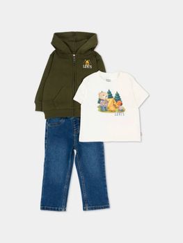 Set Levi's 6ER558 da bambino olive.