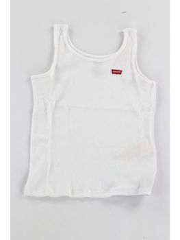Canotta Levi's 4EK116 da bambina bianca.