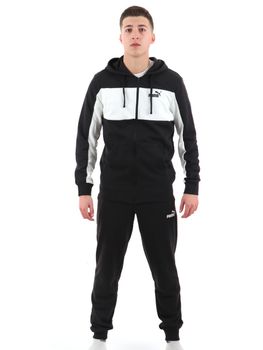 Tuta Puma 688965 da uomo nera e bianca.
