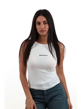 Top Dickies DK0A8852 da donna bianco.