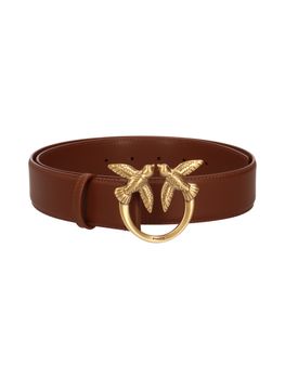 Cintura Pinko 100120 A0F1 LOVE BERRY H4 da donna cuoio e oro.