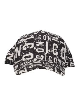 Cappello Icon IJXAC001016 unisex bambini nero+bianco.