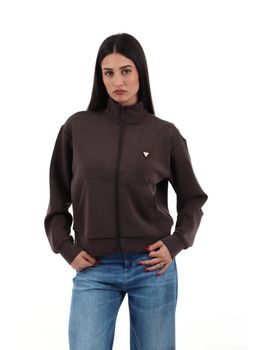 Felpa Guess V6YQ17 K4313 da donna coffee.
