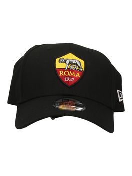 Cappello New Era 60572396 AS ROMA da uomo nero.