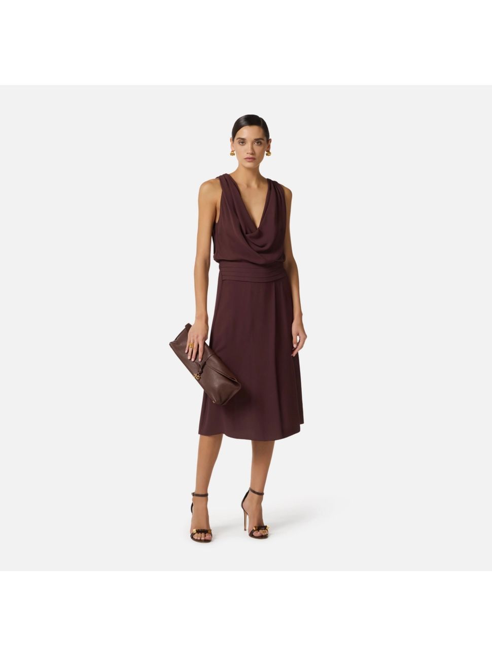 abito-elisabetta-franchi-ab88461e2-da-donna-cacao