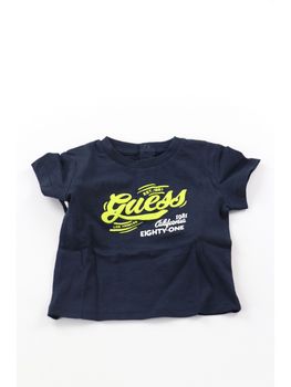 T-Shirt Guess I5RI01 K8HM4 per neonati blu.