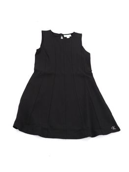 Vestito Calvin Klein LVCKSJH00G da bambina nero.