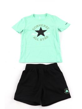 Set Converse 9CG714 023 da bambino verde acqua e nero.