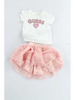 Set Guess A6RG12 K6YW0 da bambina bianco.