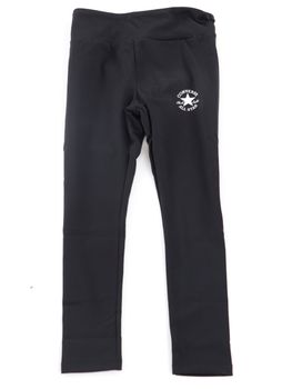 Leggins Converse 4CH527 da bambina nero.