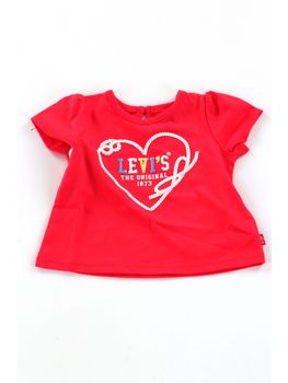 T-shirt Levi's 1EM402 da neonata rossa.