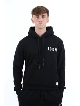 Felpa Icon IUF007C da uomo nera.