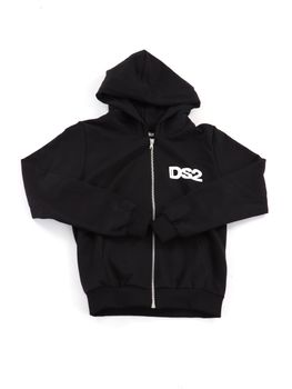Felpa Dropseason2 SS26K48 da bambino nera.