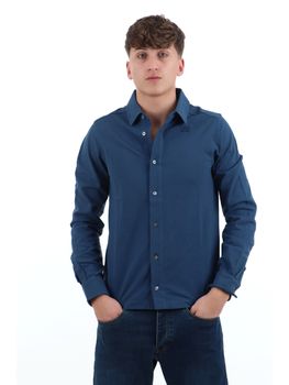 Camicia K-Way K21425W da uomo blu.