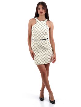 Abito Elisabetta Franchi ABS5551E3 da donna burro e nero.