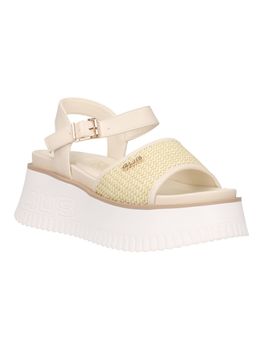 Sandalo 4US Paciotti 4BN206 da donna beige.