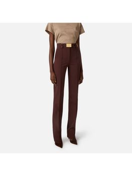 Pantalone Elisabetta Franchi PA17261E2 da donna cacao.