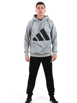 Tuta Adidas JI8870 da uomo grigia e nera.