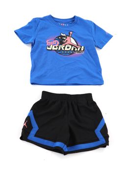 Set Jordan 85F885 da bambino nero+royal.