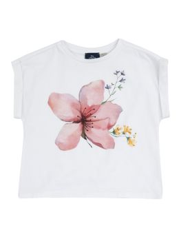 T-shirt Chicco 101580 da bambina bianca.