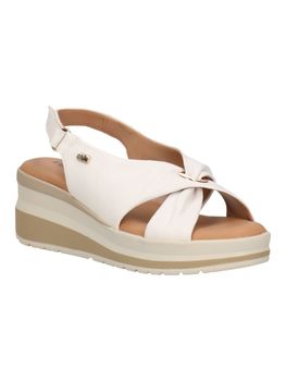 Valleverde Sandalo Bambino In Pelle Militare/Blu Con Fibbia, Modello GM1805S, Comodo E Resistente