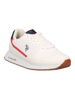 Sneaker U.S Polo ASSN ALDEN001 da uomo bianca e rossa.
