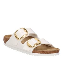 Ciabatta Birkenstock 1019818 Arizona Big Buckle da donna bianca.