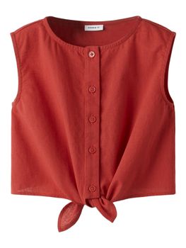 Camicia Name.it 13240241 da bambina rossa
