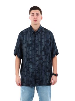 Camicia Armani Exchange XM002106 AF13235 da uomo fantasia.