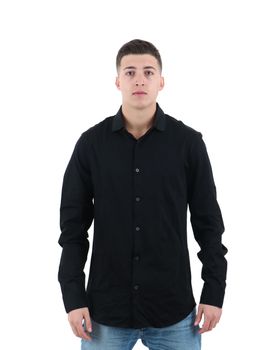 Camicia Armani Exchange XM000497 AF10364 da uomo nera.
