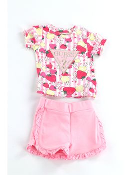 Set Guess A6GG02 K6YW4 da bambina rosa fantasia.