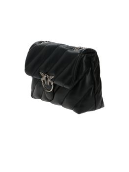 Borsa Pinko 100037 A0F2 da donna nera e argento.