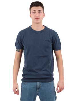 T-shirt Guess M4GR05 da uomo blu.