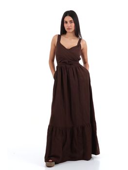 Abito Liu Jo WA6428T4818 da donna marrone.