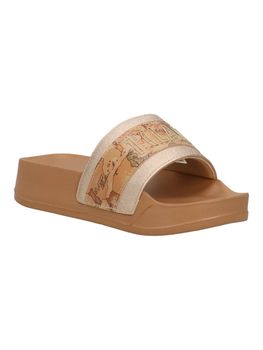 Ciabatta Alviero Martini 2504 0513 da bambina platino+beige.