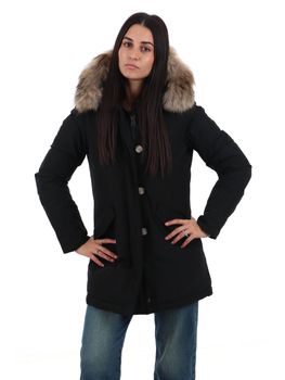 Giubbotto Woolrich CFWWOU0538FBUT da donna nero.