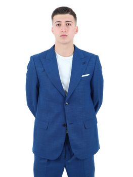 Giacca Daniele Alessandrini G3533N1154BO4 da uomo blu.