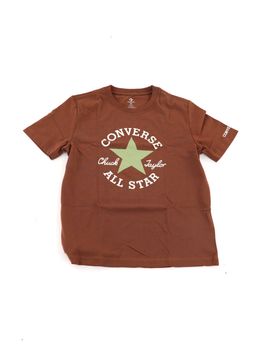 T-shirt Converse 9CD483 da bambino marrone.