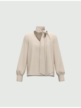 Blusa Emme Marella ALBY da donna beige.