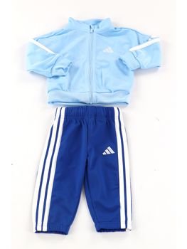 Tuta Adidas JJ3538 da bambini azzurra e blu.