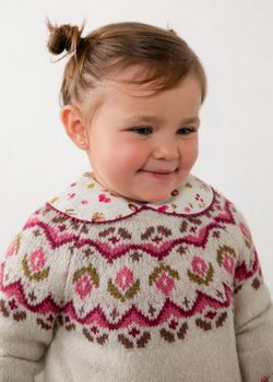 Maglione Mayoral 2384 da bambina milk vig.