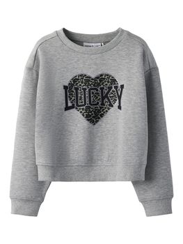 Felpa Name.it BIMA SHORT SWEAT 13252780 da bambina grigia.