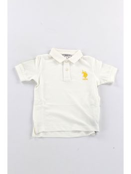 Polo U.S Polo ASSN 597003 000014 da bambino bianca.
