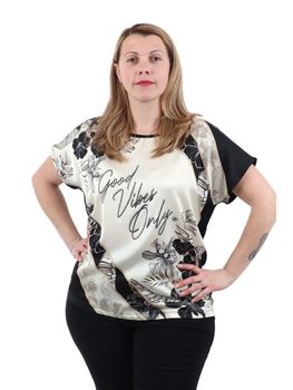 Maglia Lizalù F708XBFADRO da donna nera.